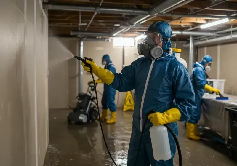 Basement Sanitization and Antimicrobial Treatment process in Glassmanor, MD