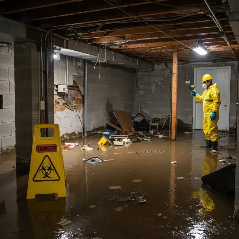 Flooded Basement Electrical Hazard in Glassmanor, MD Property